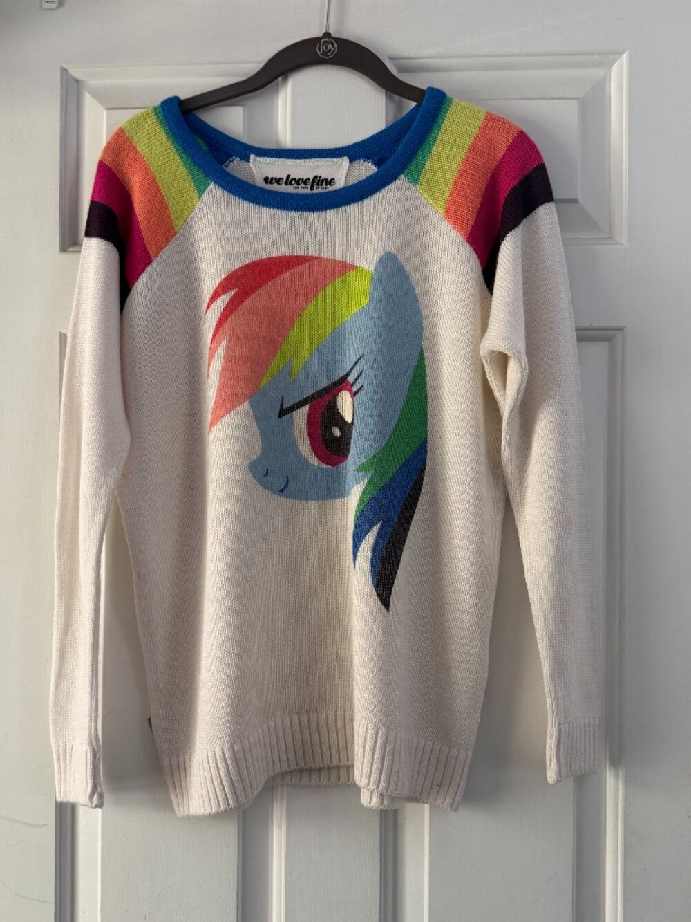 WeLoveFine MLP My Little Pony Rainbow Dash Sweater size Medium
